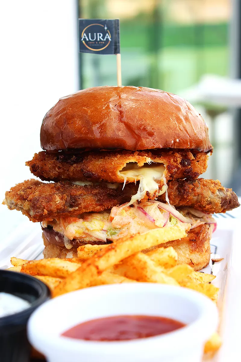 Çıtır Peynirli Tavuk Burger